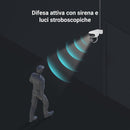 EZVIZ 8MP (4MP+4MP) Telecamera WiFi Esterno con Doppia Lente, Telecamera per Esterni a 360°, Visione Notturna a Colori, Rilevamento Persone/Veicoli, Audio Bidirezionale, Impermeabile, C90 Dual EZVIZ