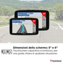 TomTom Navigatore per Auto GO Classic 2a gen. (6", Informazioni sul traffico e Avvisi autovelox, Aggiornamenti Mappe Europa, Aggiornamenti tramite Wi-Fi, Indicatore di corsia in movimento)