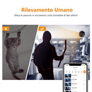 Imou Telecamera Wi-Fi Interno 2K, Telecamera Interna con Rilevazione Umana & Visione Notturna, 3MP Baby Monitor, Audio Bidirezionale, Allarme di Suoni Anormali, Compatibile con Alexa/Google, Cue 2C