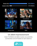 TP-Link Wi-Fi 7 Archer BE450 Router Wi-Fi BE7200Mbps, 1×Porta WAN/LAN 10 Gbps, 1×Porta WAN/LAN 2.5 Gbps, Molteplici Opzioni di Installazione, MU-MIMO, 4K-QAM, OFDMA, MLO, VPN, non supporta xDSL TP-Link