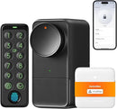 SwitchBot WiFi Smart Lock Pro con Tastiera Touchscreen, Serratura di Impronte Digitali, Chiusura Elettronica Bluetooth, IP65, Adatta di Bloccaggio, Matter Alexa Google switchbot