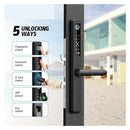 Impermeabile Esterno Compatibile Blocco Impronte Digitali App Keyless Smart Lock Serratura Elettronica per Porta in Alluminio/Cancello in Ferro (Color : 6085 Swing Gold)