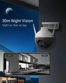 EZVIZ C8C Lite Telecamera Wi-Fi Esterno 1080p, Telecamera Motorizzata per Esterni con Copertura a 360 °, Visione Notturna Fino a 30m, Rilevamento di persone, Impermeabile, Funziona con Alexa EZVIZ