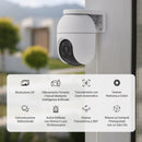 EZVIZ Telecamera Wi-Fi Esterno 2K+, Telecamera Motorizzata per Esterni con Copertura a 360°, Visione Notturna a Colori, Rilevamento di Persone/Veicoli, Tracciamento Zoom Auto, Alexa/Google, C8c 4MP EZVIZ