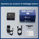 BMAX Mini PC B1 8 GB LPDDR4 128 GB eMMC W-11 Gemini Lake N4000 (fino a 2,6 GHz) Display a doppio schermo Supporta HDMI 4K, WiFi 5 2.4G/5G, Bluetooth 5.0 PC domestico computer da ufficio