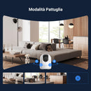 EZVIZ C6N G1 4K Telecamera Wi-Fi Interno, 8MP Videocamera Sorveglianza Interno Pan/Tilt/Zoom, Rilevamento di Persone/Animali/Rumore, Visione Notturna a Colori, Chiamata Bidirezionale, WiFi 2.4/5Ghz EZVIZ