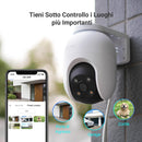 EZVIZ Telecamera Wi-Fi Esterno 1080p, Telecamera Motorizzata per Esterni con Copertura a 360°, Visione Notturna a Colori, Rilevamento di Persone, Tracciamento Automatico, Alexa/Google, C8c 2MP EZVIZ
