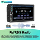 Autoradio 2 DIN BT Car Radio Car Play con Wireless Carplay e Android Auto, Doppio DIN 7 pollici HD Touch Screen, Radio FM RDS/Tipo C/Ricarica rapida/Microfono/Telecamera posteriore