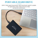 Disco rigido esterno portatile,SSD ad alta capacità, archiviazione su disco rigido USB di archiviazione per PC, TV, laptop, ufficio, compatibile con Mac e Windows 64GB