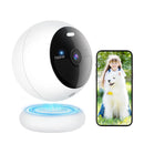 Telecamera Noorio  Wifi Interno Esterno Senza Fili, Telecamera Batteria Casa con App Cellulare, Videocamera Sorveglianza, HDR 2K Visione Notturna a Colori,Rilevamento di Movimento,Lavora con Alexa Noorio