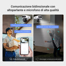 EZVIZ 8MP (4MP+4MP) Telecamera WiFi Esterno con Doppia Lente, Telecamera per Esterni a 360°, Visione Notturna a Colori, Rilevamento Persone/Veicoli, Audio Bidirezionale, Impermeabile, C90 Dual EZVIZ