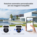 EZVIZ 8MP (4MP+4MP) Telecamera WiFi Esterno con Doppia Lente, Telecamera per Esterni a 360°, Visione Notturna a Colori, Rilevamento Persone/Veicoli, Audio Bidirezionale, Impermeabile, C90 Dual EZVIZ