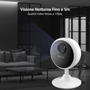EZVIZ Telecamera di sorveglianza WiFi interna con batteria, Camera di sicurezza IP 1080P, Rilevamento di persone, Audio bidirezionale, Supporto di schede fino a 512GB, Compatibile con Alexa, CB1 EZVIZ