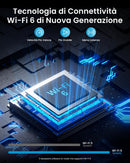 ieGeek 2K Telecamera Wifi Esterno Senza Fili, Base Magnetica, Pan 300° Telecamera Wi-fi Esterno/Interno con 5200mAh Batteria. Visione Notturna a Colori, Rilevamento del Movimento PIR, IP65, S2