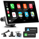 DYWSWINN 9" Wireless A-pple Carplay & Android Car, with IPS Carplay Display, Digital Receiver, Siri/G-oogle, GPS Navigation, Bluetooth, Mirror Link, FM, AUX, Touchscreen Autoradio for All Vehicles