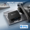 BMAX Mini PC B1 8 GB LPDDR4 128 GB eMMC W-11 Gemini Lake N4000 (fino a 2,6 GHz) Display a doppio schermo Supporta HDMI 4K, WiFi 5 2.4G/5G, Bluetooth 5.0 PC domestico computer da ufficio