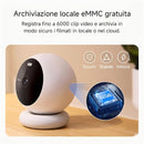 Telecamera Noorio  Wifi Interno Esterno Senza Fili, Telecamera Batteria Casa con App Cellulare, Videocamera Sorveglianza, HDR 2K Visione Notturna a Colori,Rilevamento di Movimento,Lavora con Alexa Noorio