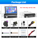 Autoradio 1 DIN con schermo con Carplay ＆ Android Auto, 7 Pollici Touchscreen Stereo Auto, Mirror Link, FM/AUX/EQ, Microfono, Telecamera di backup