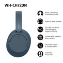 Sony WH-CH720N | Cuffie Wireless con Noise Cancelling, Connessione Multipoint, Fino a 35 ore di durata della batteria e Ricarica Rapida - Blu