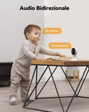 Imou Telecamera Wi-Fi Interno 2K, Telecamera Interna con Rilevazione Umana & Visione Notturna, 3MP Baby Monitor, Audio Bidirezionale, Allarme di Suoni Anormali, Compatibile con Alexa/Google, Cue 2C