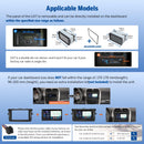 Eonon Autoradio Android 14 da 7 pollici, doppio DIN, sistema di navigazione GPS da 3+32GB, CarPlay, Android Auto, mirroring dello schermo, Bluetooth, touchscreen WiFi DSP USB telecamera posteriore UX7