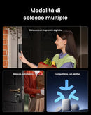 SwitchBot WiFi Smart Lock Ultra con Tastierino piu impronta e Riconoscimento Facciale 3D, Serratura Smart con Impronte Digitali, Serratura Elettronica con Batteria Ricaricabile, Adatta a Matter, Alexa, Google switchbot