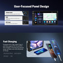 Eonon Autoradio Android 14 da 7 pollici, doppio DIN, sistema di navigazione GPS da 3+32GB, CarPlay, Android Auto, mirroring dello schermo, Bluetooth, touchscreen WiFi DSP USB telecamera posteriore UX7