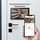 EZVIZ Schermo intelligente interno, touchscreen a colori da 7" senza fili con batteria da 4600 mAh, audio a 2 vie e vista dal vivo, facile da installare, SD7