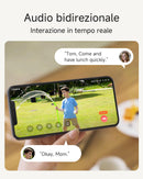 Telecamera Noorio  Wifi Interno Esterno Senza Fili, Telecamera Batteria Casa con App Cellulare, Videocamera Sorveglianza, HDR 2K Visione Notturna a Colori,Rilevamento di Movimento,Lavora con Alexa Noorio