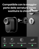 SwitchBot WiFi Smart Lock Ultra con Tastierino piu impronta e Riconoscimento Facciale 3D, Serratura Smart con Impronte Digitali, Serratura Elettronica con Batteria Ricaricabile, Adatta a Matter, Alexa, Google switchbot