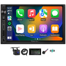 Eonon 7 pollici, sistema operativo Linux, doppio DIN, wireless, CarPlay, Android Auto,supporto DSP, Type-C, ricarica rapida, MirrorLink, ingresso/uscita video, ingresso AUX con telecamera di backup X3