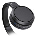 PHILIPS Auricolari Bluetooth con Microfono Wireless, Resistenti al Sudore, 18 Ore di Riproduzione, Morbidi e Confortevoli Earbuds, Auricolari TAT2206BK/00, Nero (Black) Philips