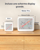 SwitchBot Bluetooth Stazione Meteorologica con IP65 Sensore Esterno, Display con Data e Ora, Esportazione Gratuita di Dati, Temperatura e Umidità, Sensore di Rugiada/VPD/Umidità Assoluta SwitchBot