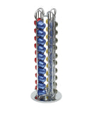 MACOM, Dispenser Portacapsule Nespresso per Macchine Caffè, 40 capsule, acciaio cromato, Just Kitchen 832 Totem Coffee Macom