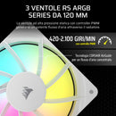 CORSAIR NAUTILUS 360 RS ARGB Raffreddatore CPU a Liquido – 360mm AIO – Connessione Diretta alla Scheda Madre – Intel LGA 1851/1700, AMD AM5/AM4 – 3x RS120 ARGB Ventilatori Inclusi – Bianco