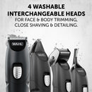 Wahl Color Trim Advanced Multigroomer, innovativi pettini di Guida codificati a Colori, 240 Minuti di Funzionamento, Caricatore USB, Ideale per Palestra e Viaggi, Lame affilate di precisione Wahl
