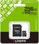 Kingston Micro SD 256GB Cl10 Canvas S.Plus SDCS3/256GB +Ad.SD