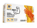 RMove 1Conf. da 100pz Tg.XL 8.5gr da Lavoro - Guanti Nitrile Arancione Senza Polvere Full Grip