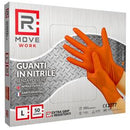 RMove Guanti Nitrile Arancione Lavoro SP FG 8.0g 1Cnf/50pz Tg L