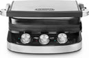 DE LONGHI Bistecchiera elettrica Doppia piastra Antiaderente Rigata e Liscia Potenza 1500 Watt - CGH912 DeLonghi