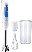 Braun Frullatore ad Immersione MQ3005WH 2 Velocit� 700W Bianco/Blu
