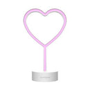 Muitomas Lampada Led Neon Cuore Type-C Rosa