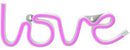 Muitomas Lampada Led Neon Love Usb-A Rosa