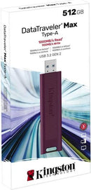 Kingston Pendrive Max USB-A3.2 Gen2 512GB DTMAXA/512GB Merlot
