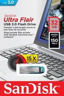 SanDisk Pendrive 64GB USB-A3.0 UltraFlair Blue