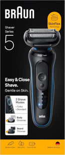 Braun Rasoio Elettrico Serie 5 Wet&Dry 3 Lame 52-B1650S Blu-0