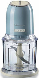 Ariete Tritatutto verticale 0438 Vintage 2 velocita' 600ml 400W Celeste