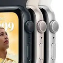 Apple Watch SE GPS 44mm Cassa in Alluminio color Mezzanotte con Cinturino Sport Band Mezzanotte Versione 2022 - Regular - bigeshop