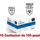 Intco 10Conf. da 100pz - Taglia L - Guanti in Nitrile Uso Medico Senza Polvere-0