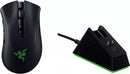 Razer DeathAdder V2 Pro Mouse da gioco doppio wireless ergonomico RGB con dock nero- Razer